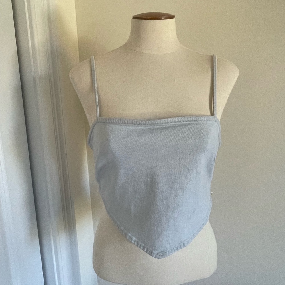 Zara Denim Crop Too Size Medium